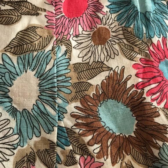 SOLD Boden linen floral skirt 14 twirl spring summer - Picture 3 of 6